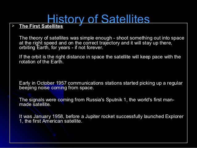 Paper presentation on satellite communications